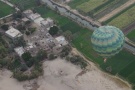 Mud Brick Houses And Balloon, Near Luxor